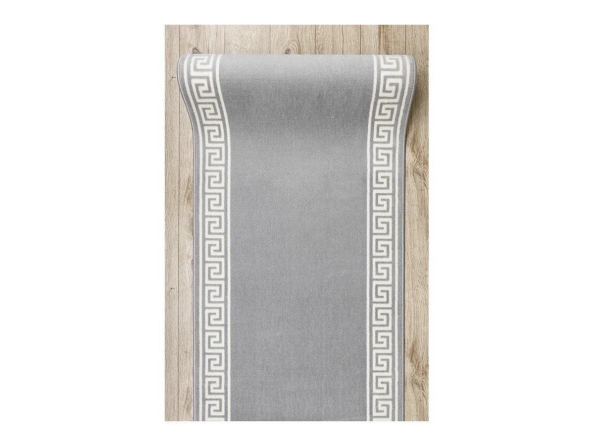 TAPIS DE COULOIR BCF MORAD Grek grec gris 100x270 cm