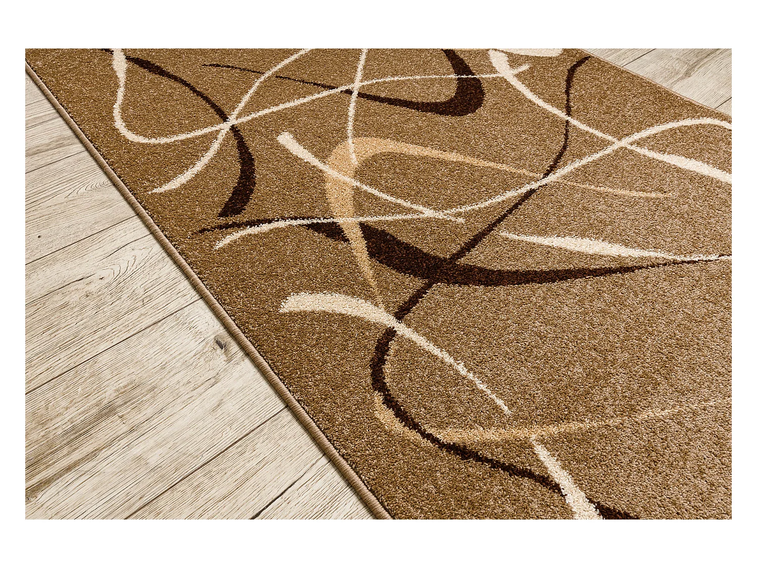 Chodnik KARMEL FRYZ - CHOCO orzech 90 cm  90x110 cm