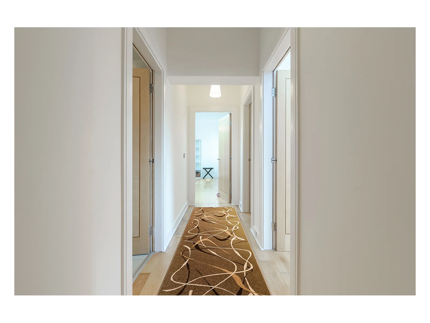 Passatoia CARAMELLO FRIESE - CHOCO noce 90x450 cm