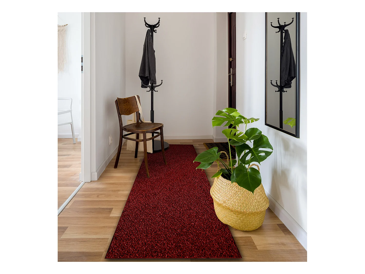 TAPIS DE COULOIR TRAFFIC bordeaux 190 AB 110x400 cm