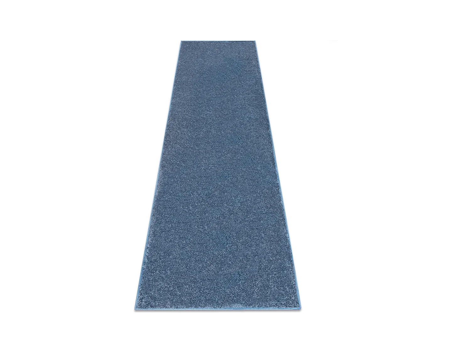 Tapis de couloir SANTA FE bleu 74 plaine couleur unie 60x400 cm