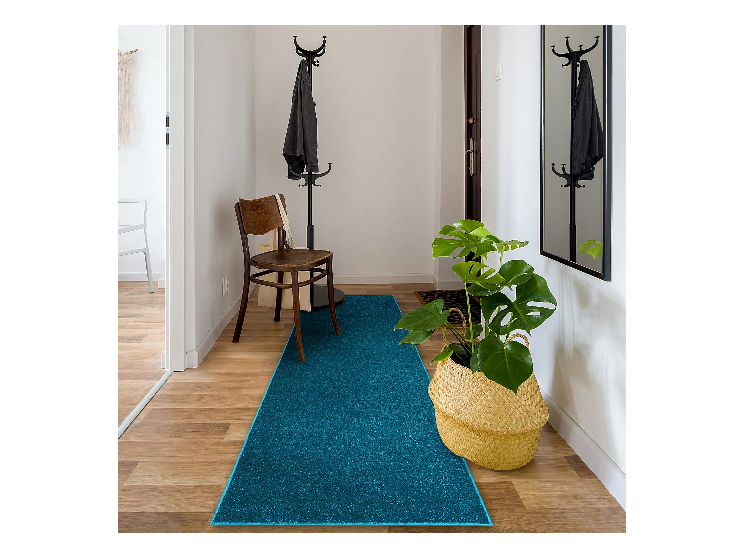 TAPIS DE COULOIR ETON 898 turquois 60x470 cm