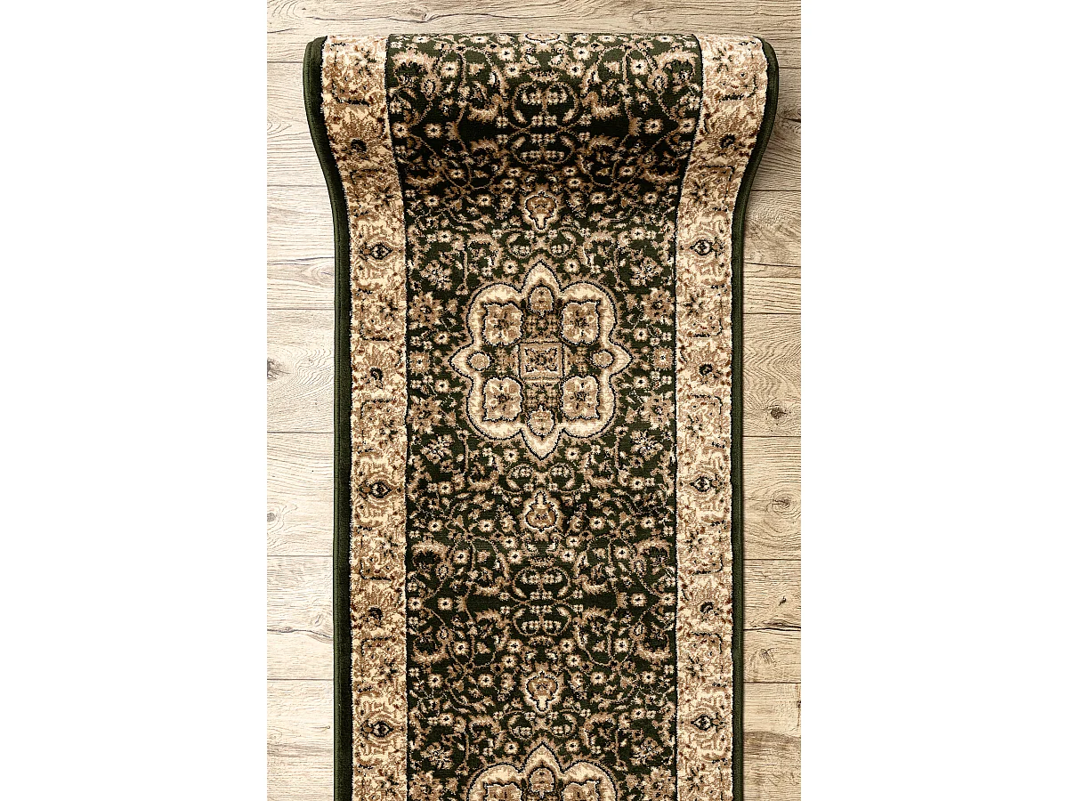 Alfombra de pasillo HEAT-SET ROYAL AGY 0521 verde 100x820 cm