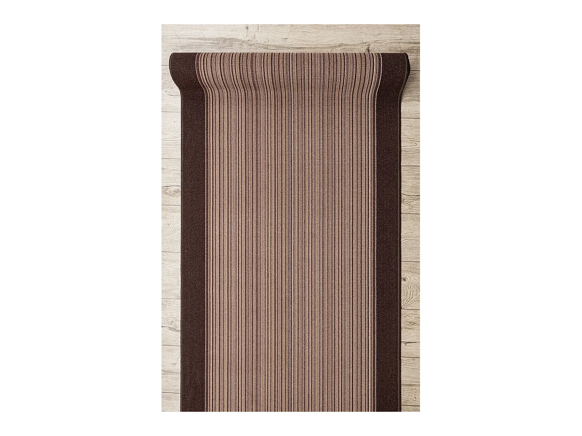 TAPIS DE COULOIR ANTIDÉRAPANT CARNABY marron 67x450 cm