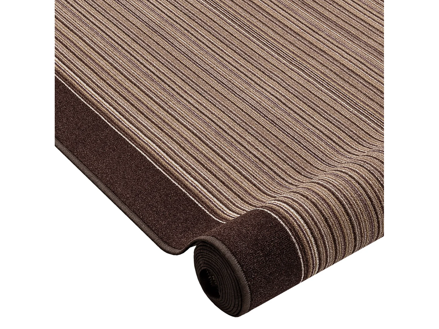 TAPIS DE COULOIR ANTIDÉRAPANT CARNABY marron 67x220 cm