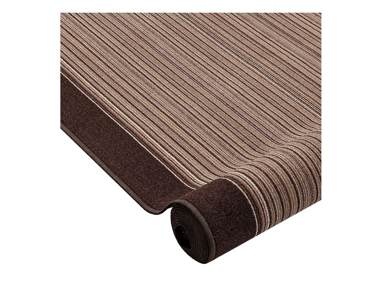 TAPIS DE COULOIR ANTIDÉRAPANT CARNABY marron 67x580 cm