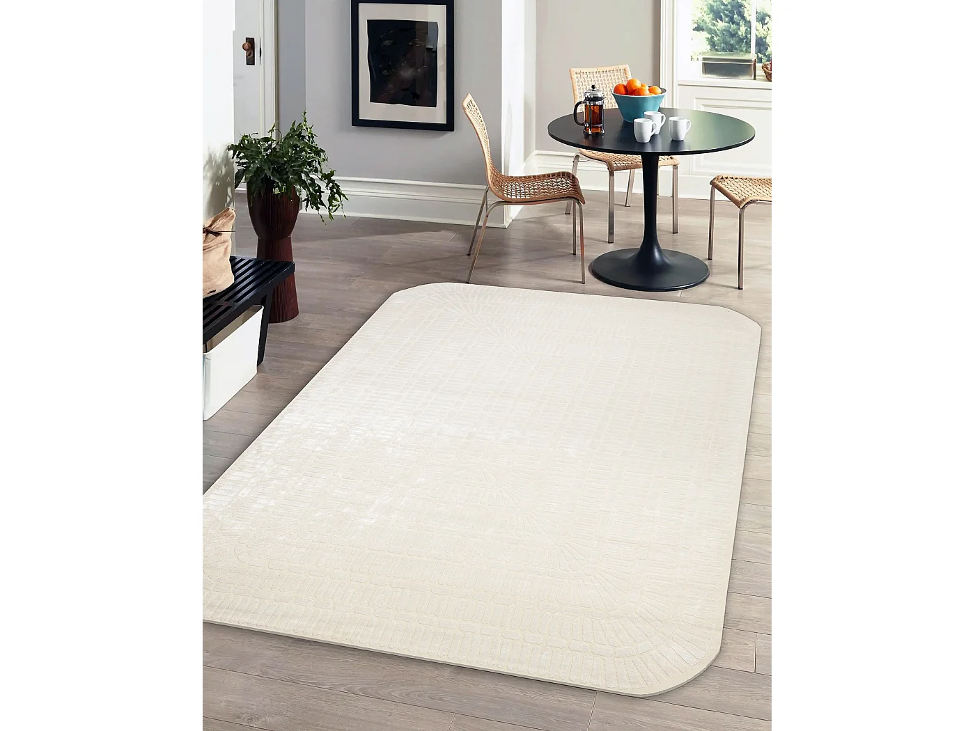 Tapis PEARL 53132A crème - Géométrique , exclusivité structurel 192x290 cm