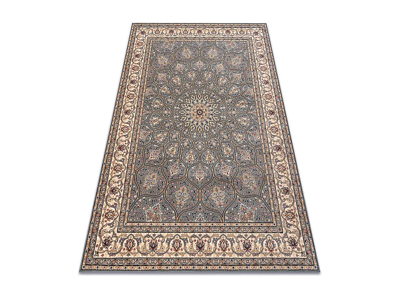 Tapis NAIN Rosette, cadre, 1180/51034 bleu / beige 120x170 cm