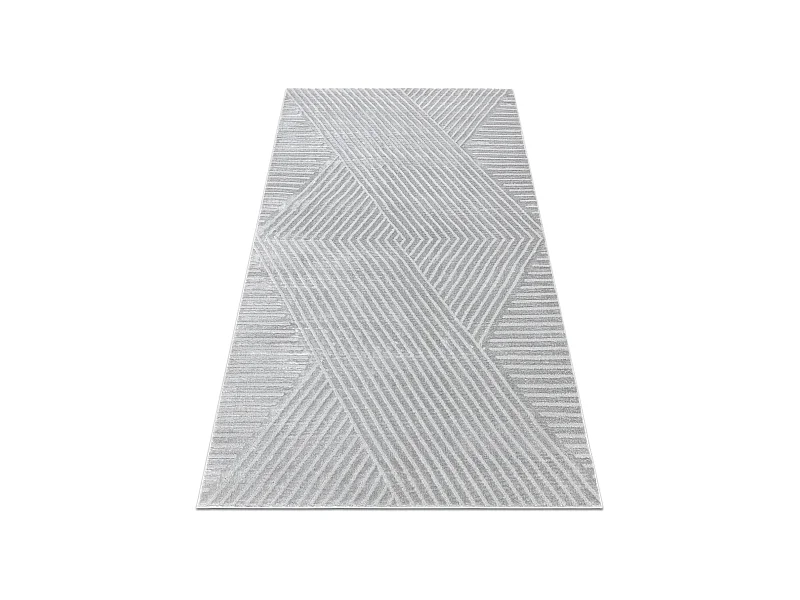 Teppich BALANCE 1503 grau - Geometrisch, strukturell, glamour 140x190 cm
