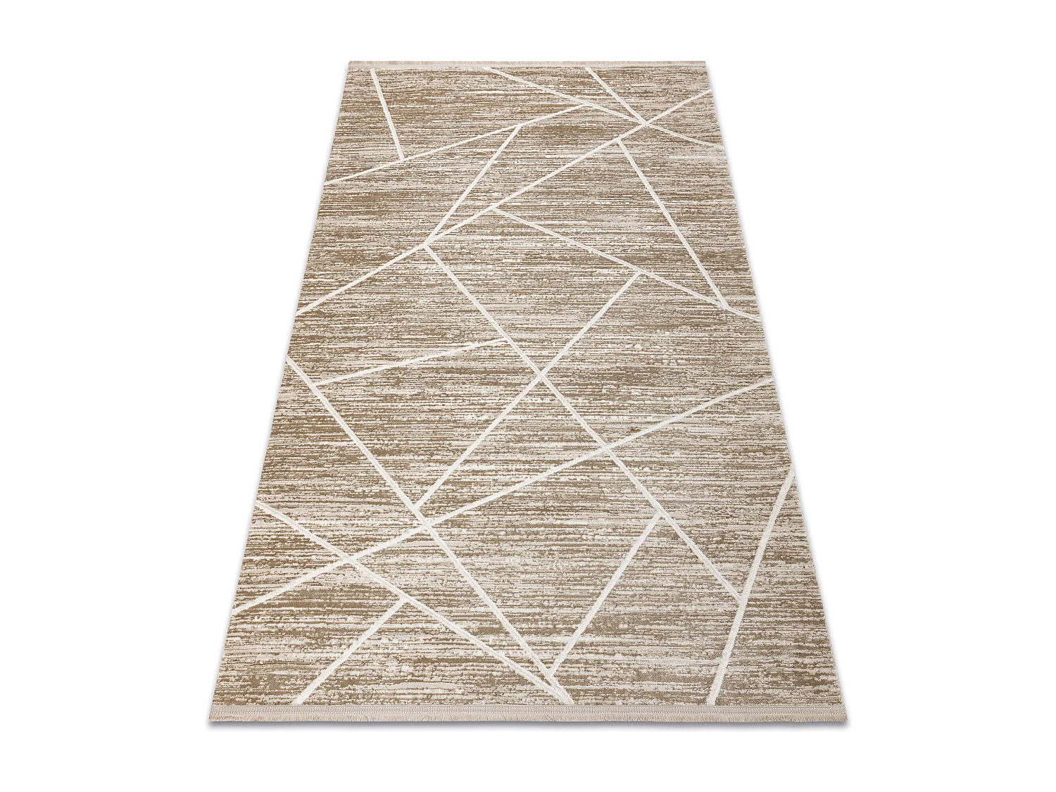 Modern tapijt DUKE 51557 beige / crème - Geometrisch, gestructureerd, 280x370 cm