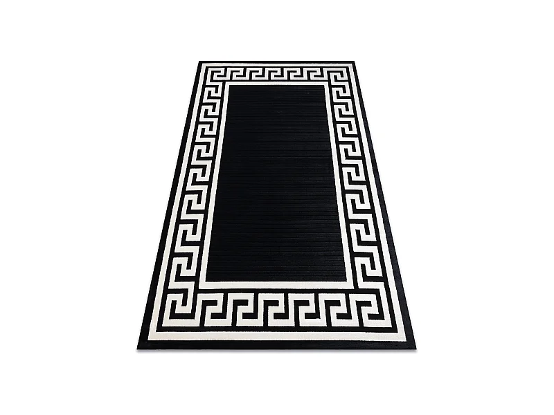 Teppich PEARL 51327H schwarz - Rahmen, griechisch exklusiv, strukturel 192x290 cm