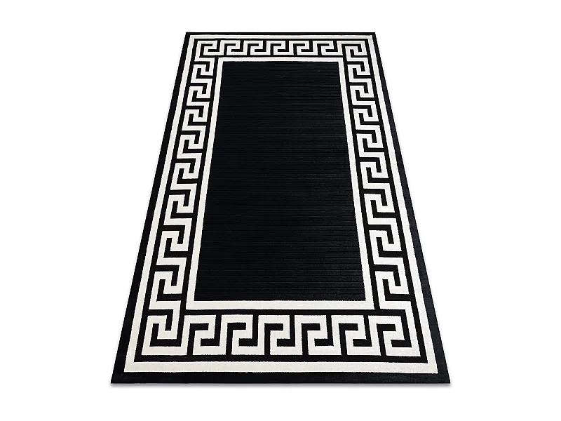 Tapis PEARL 51327H noir - Cadre, exclusivité grecque, structurel 192x290 cm