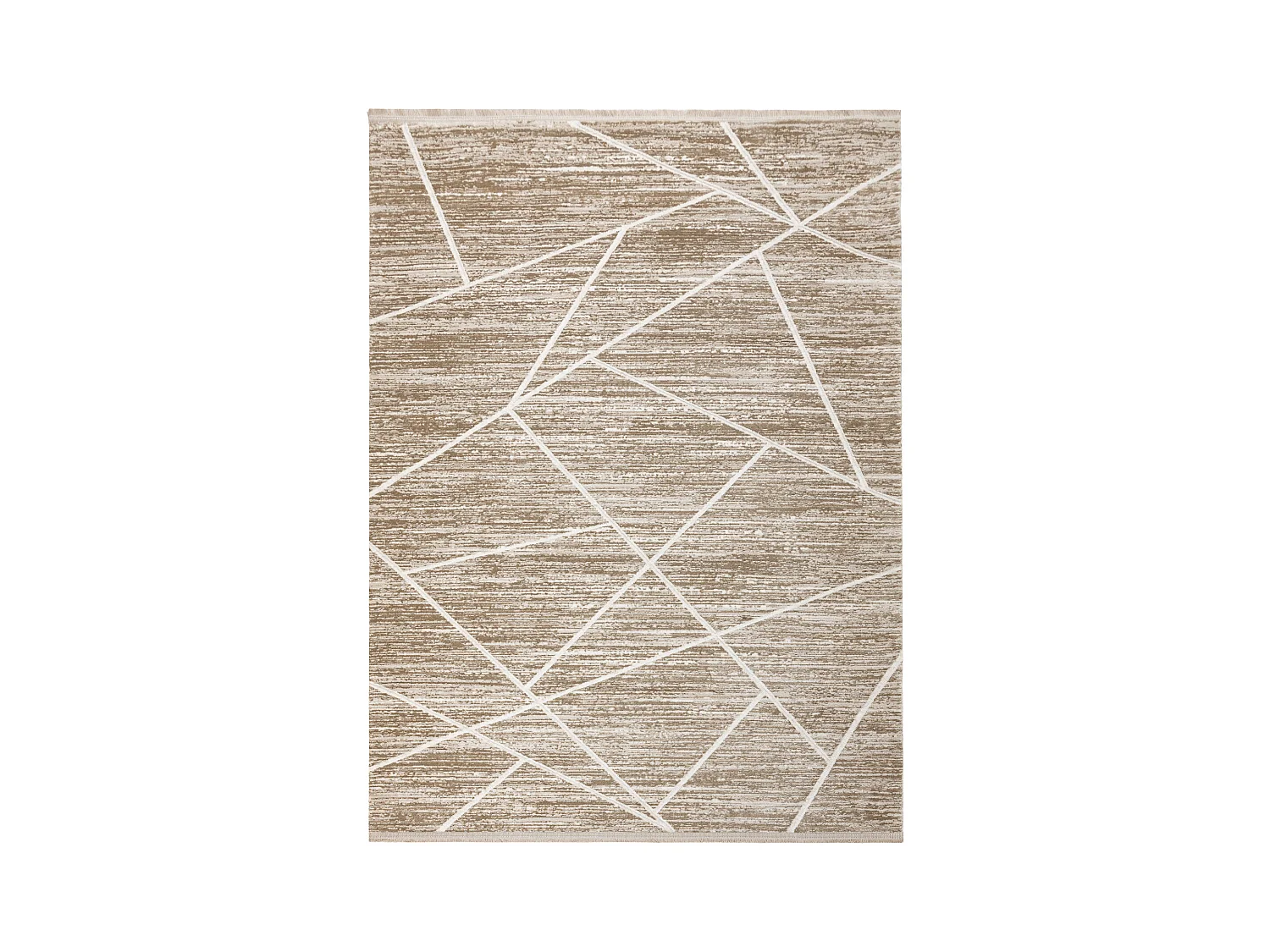 Tapis moderne DUKE 51557 beige / crème - Géométrique, structuré, t 80x150 cm
