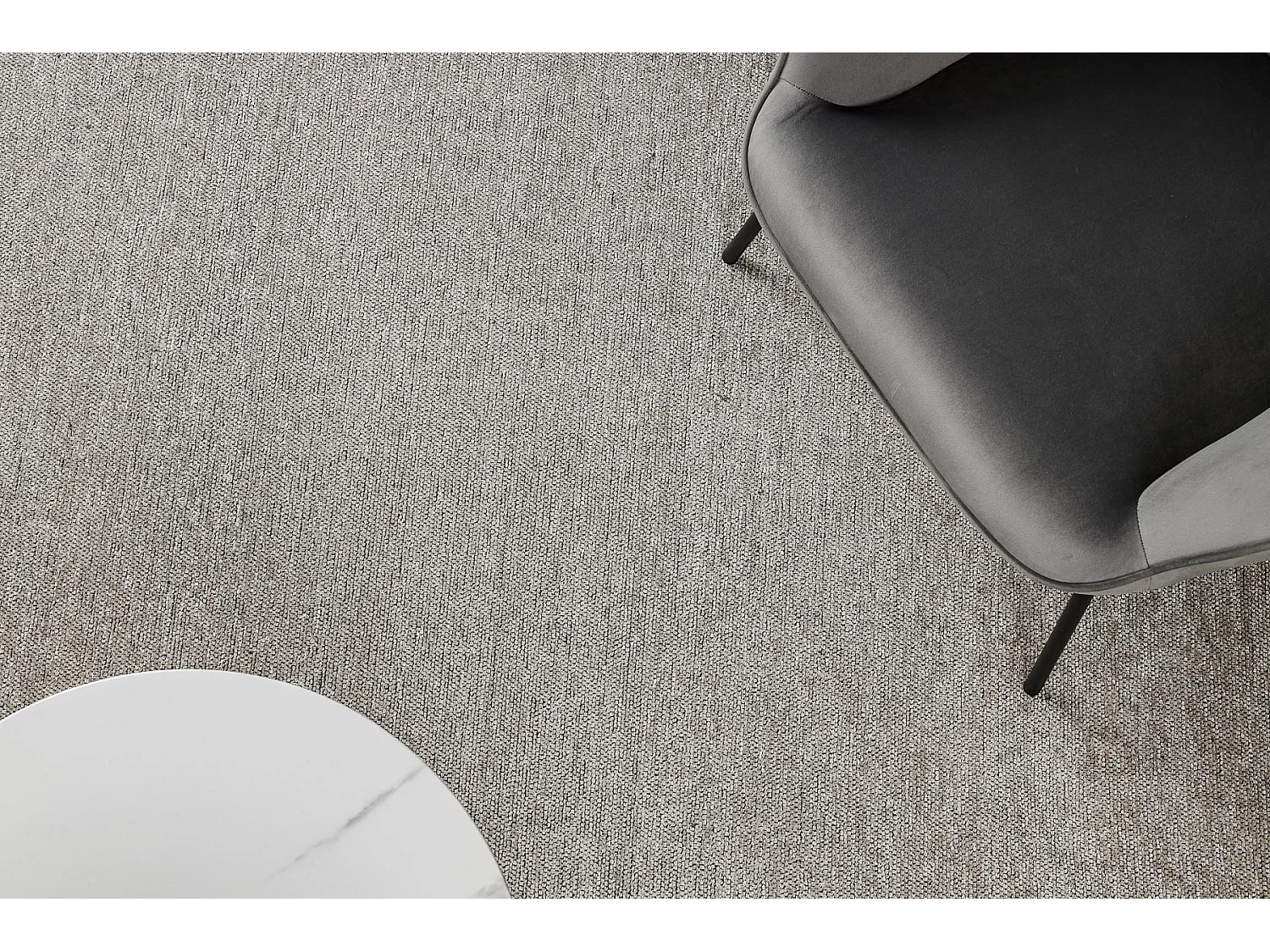 Teppich FLORENCE 24021 Einfarbig, Glamour, Flachgewebt, Fransen - beig 118x170 cm