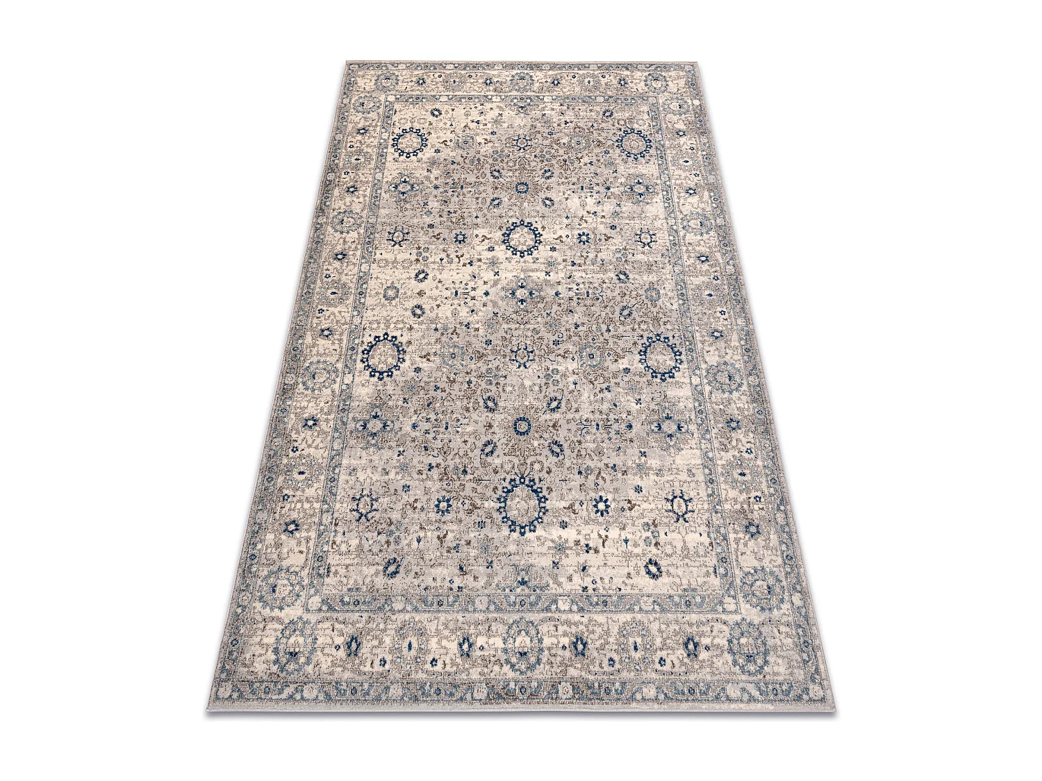 Tapis NAIN Ornement, cadre, 7586/51635 beige / bleu 200x300 cm