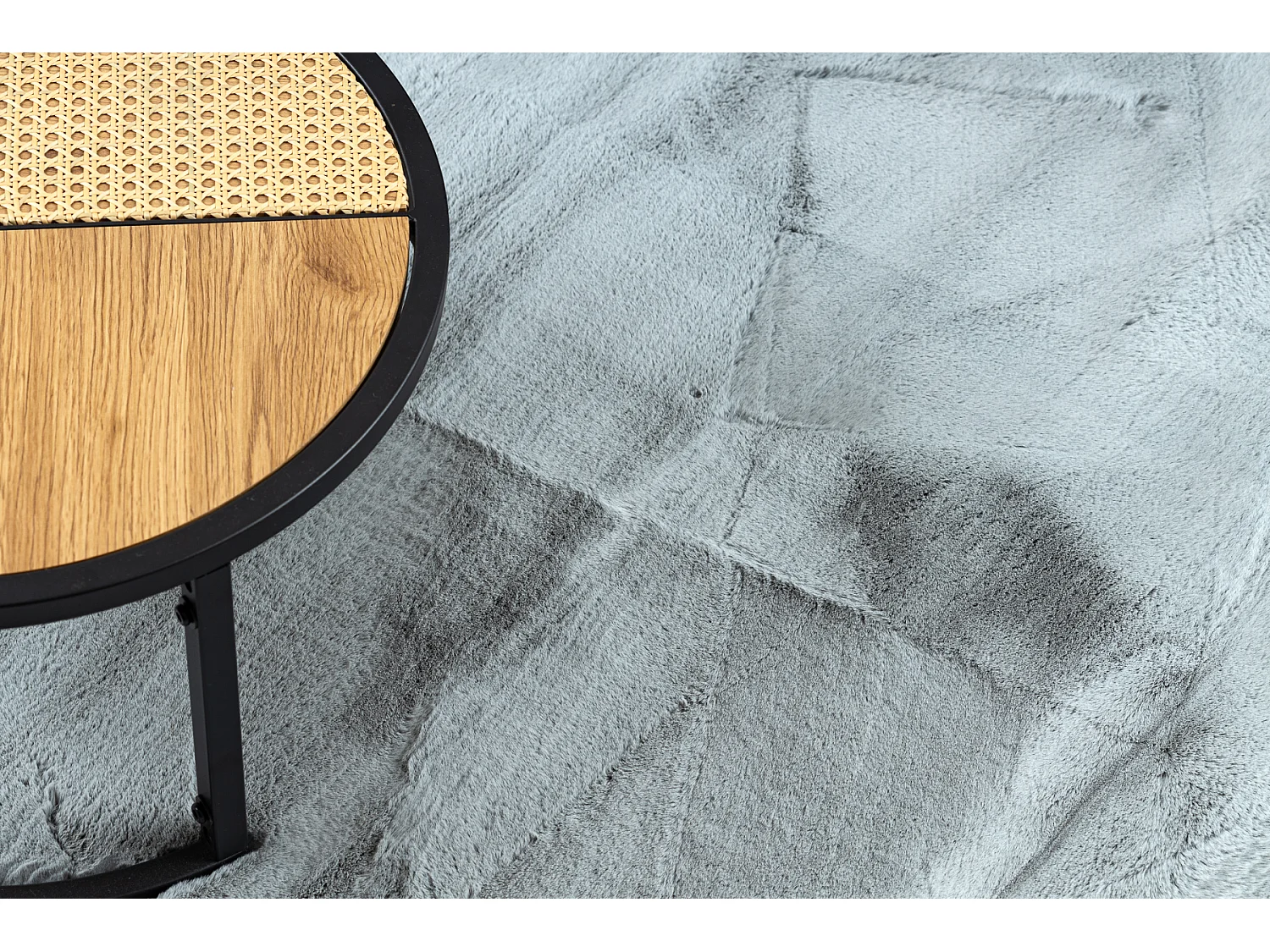 Tappeto TEDDY NEW dream 47 Shaggy argento molto spesso, peluche 80x150 cm