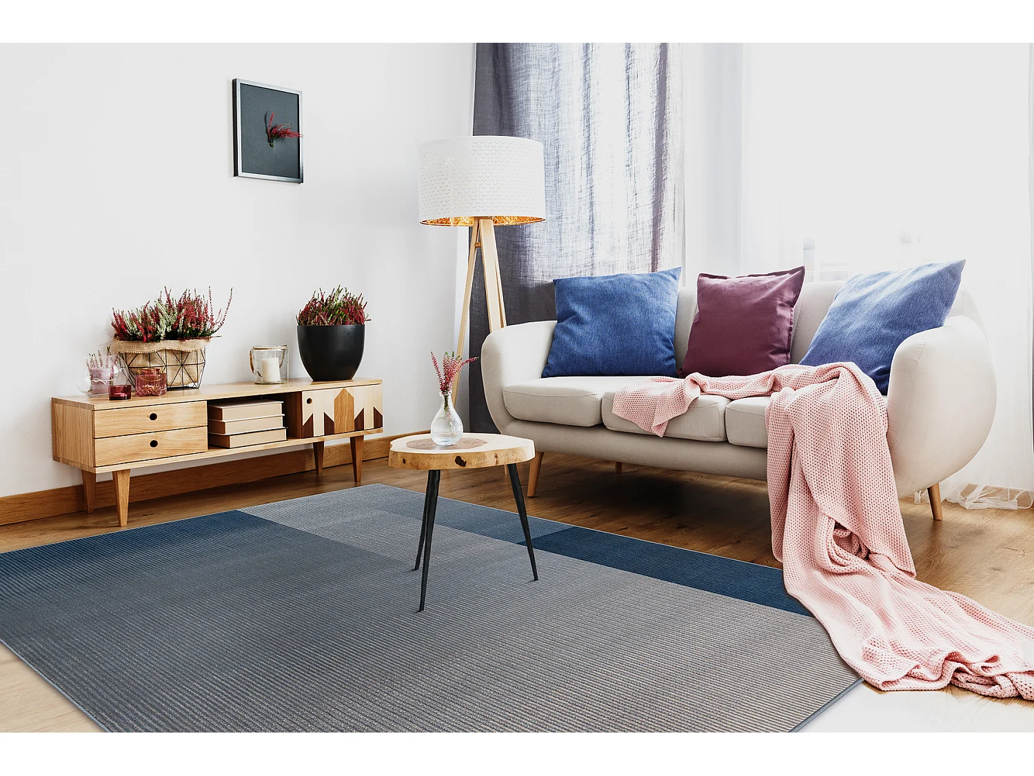 Tapis NAIN Géométrique 7710/51644 beige / bleu 240x340 cm