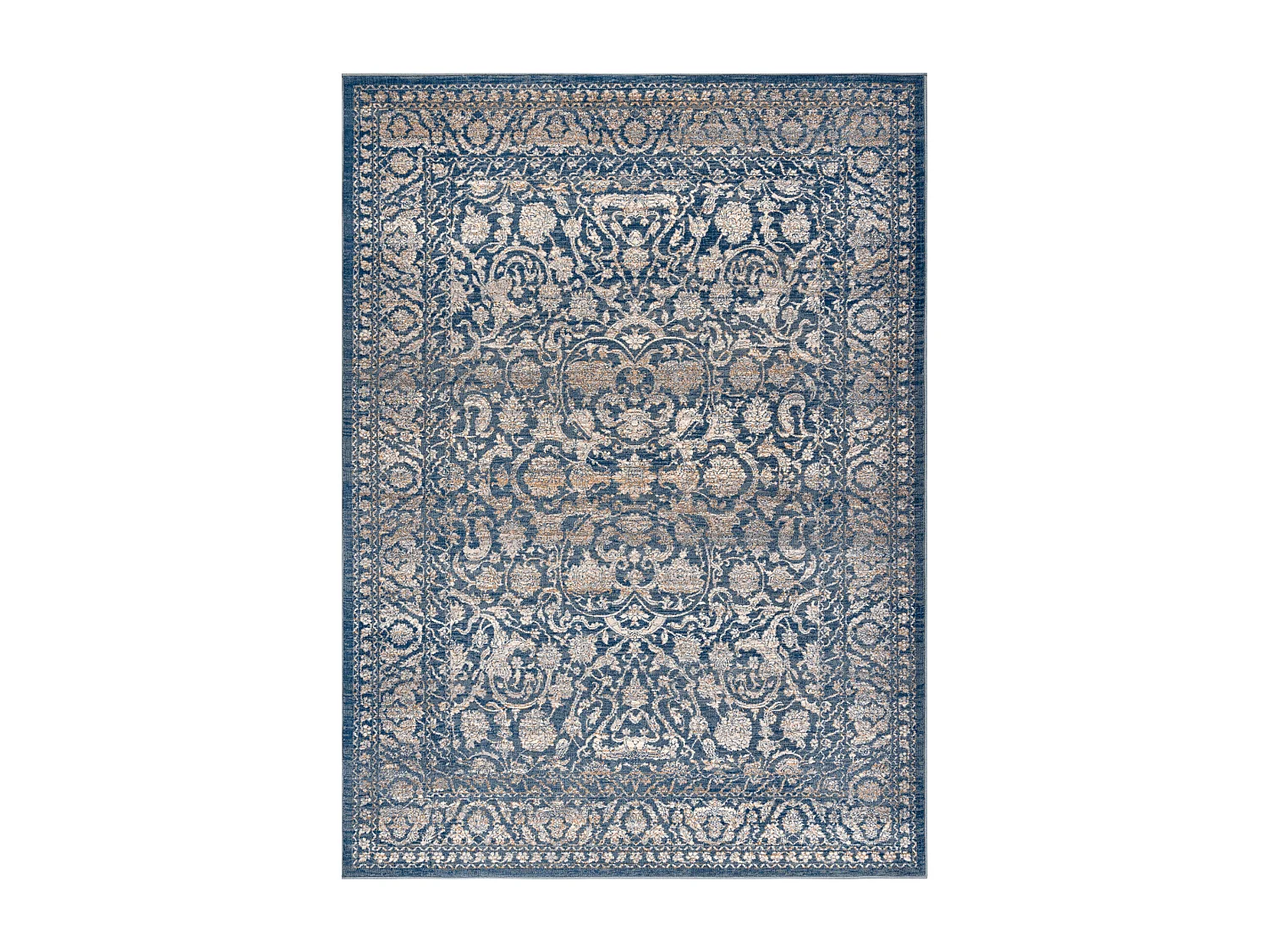Tapis NAIN Ornement, cadre, vintage 7557/51644 beige / bleu 240x340 cm