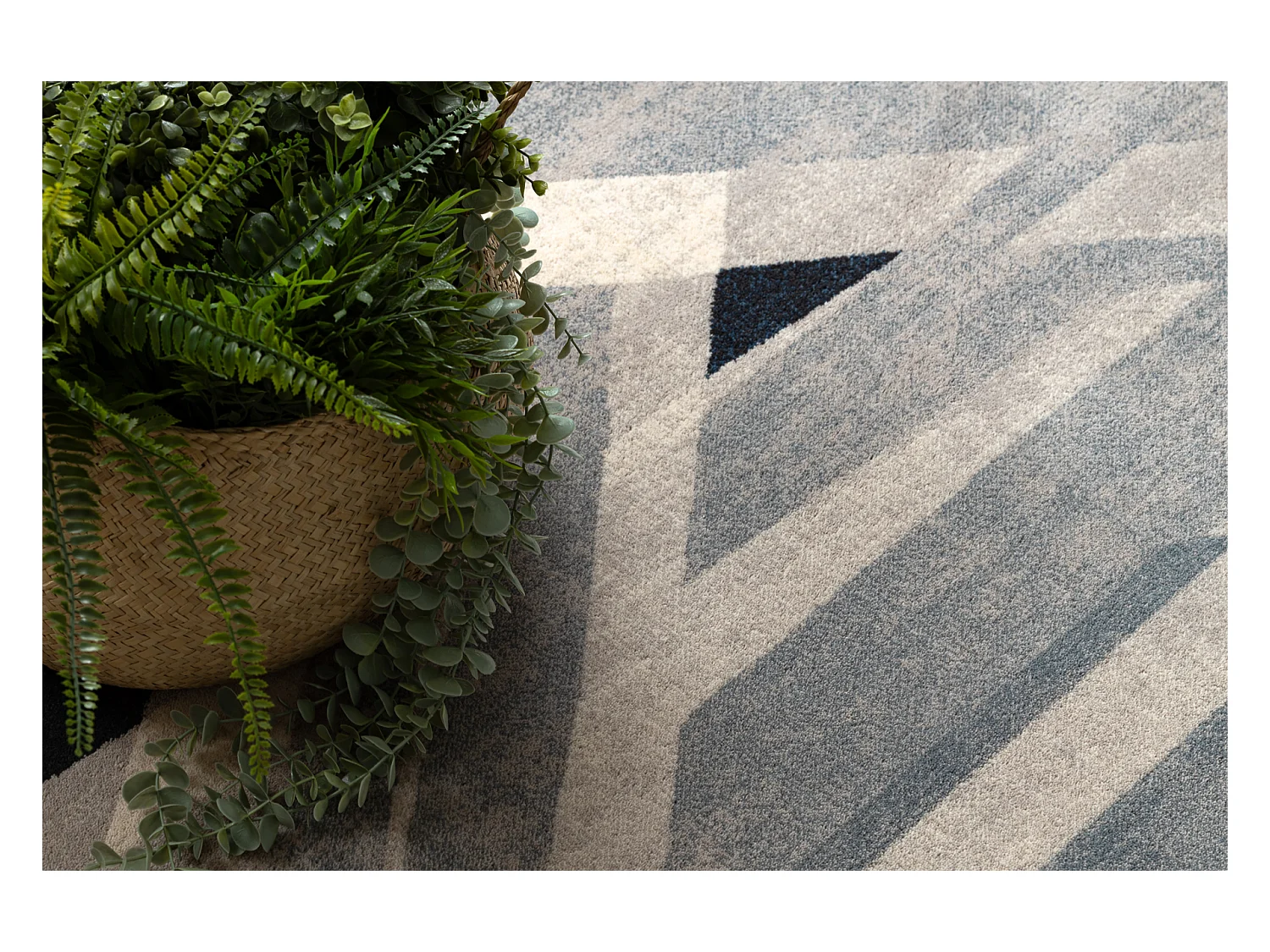 Tapijt NAIN Geometrisch 7706/51655 beige / blauw 120x170 cm