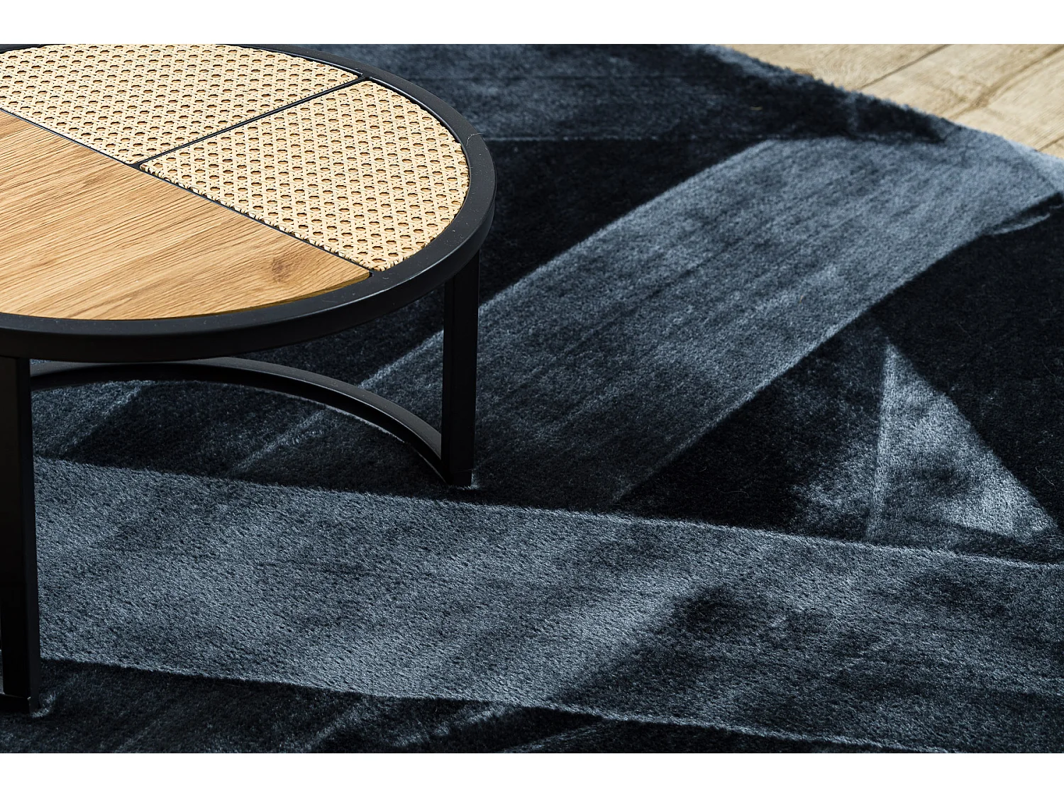 Tapis VISCO gris foncé 5 peluche, IMITATION FOURRURE DE LAPIN 60x100 cm