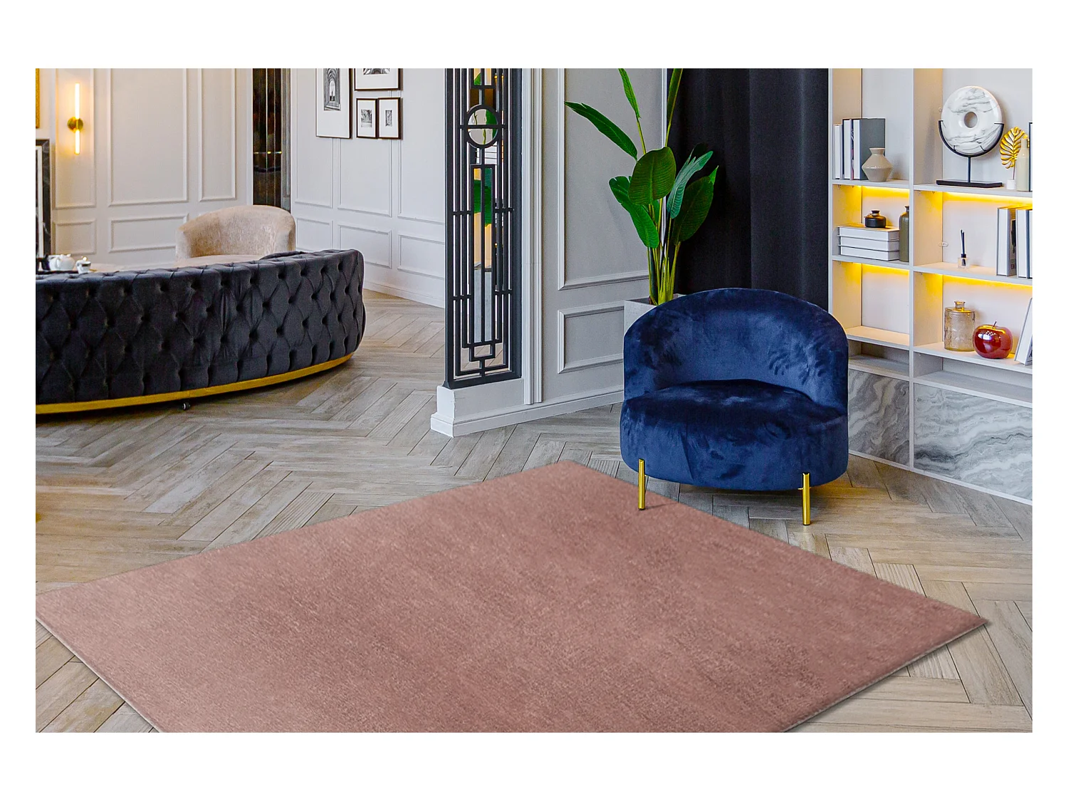 Tapis VISCO 8 peluche, IMITATION FOURRURE DE LAPIN 160x220 cm