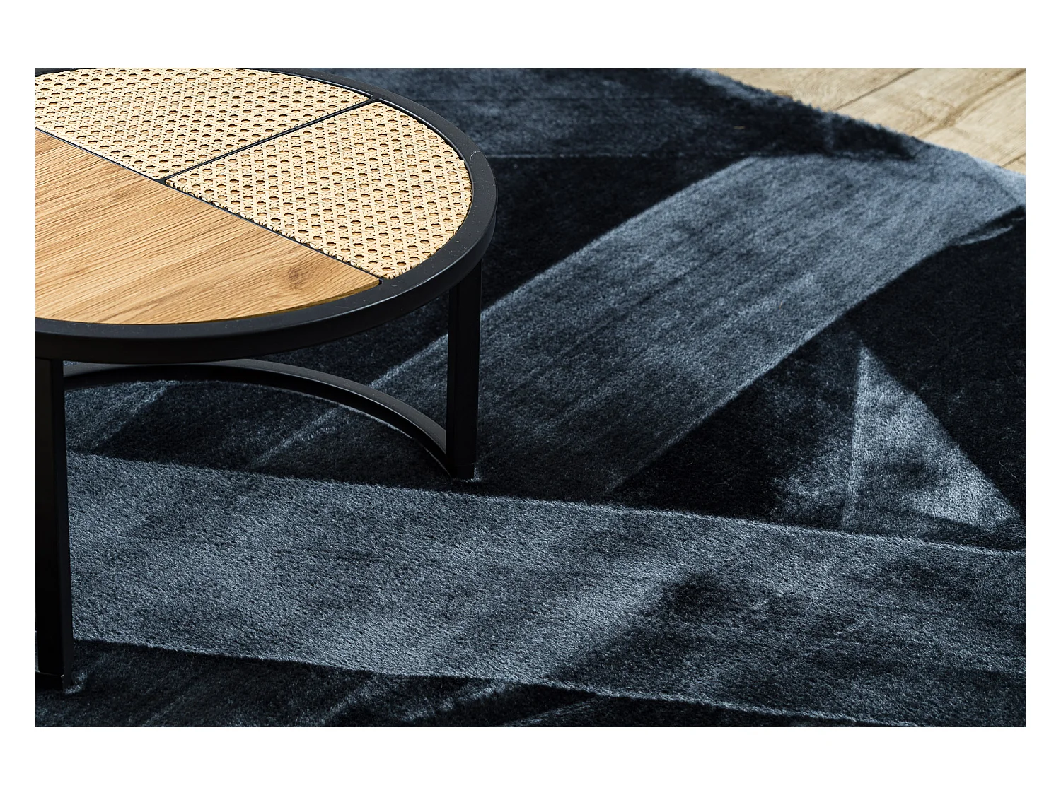 Teppich VISCO dunkelgrau 5 Plüsch, IMITATION VON KANINCHENPELZ 200x290 cm