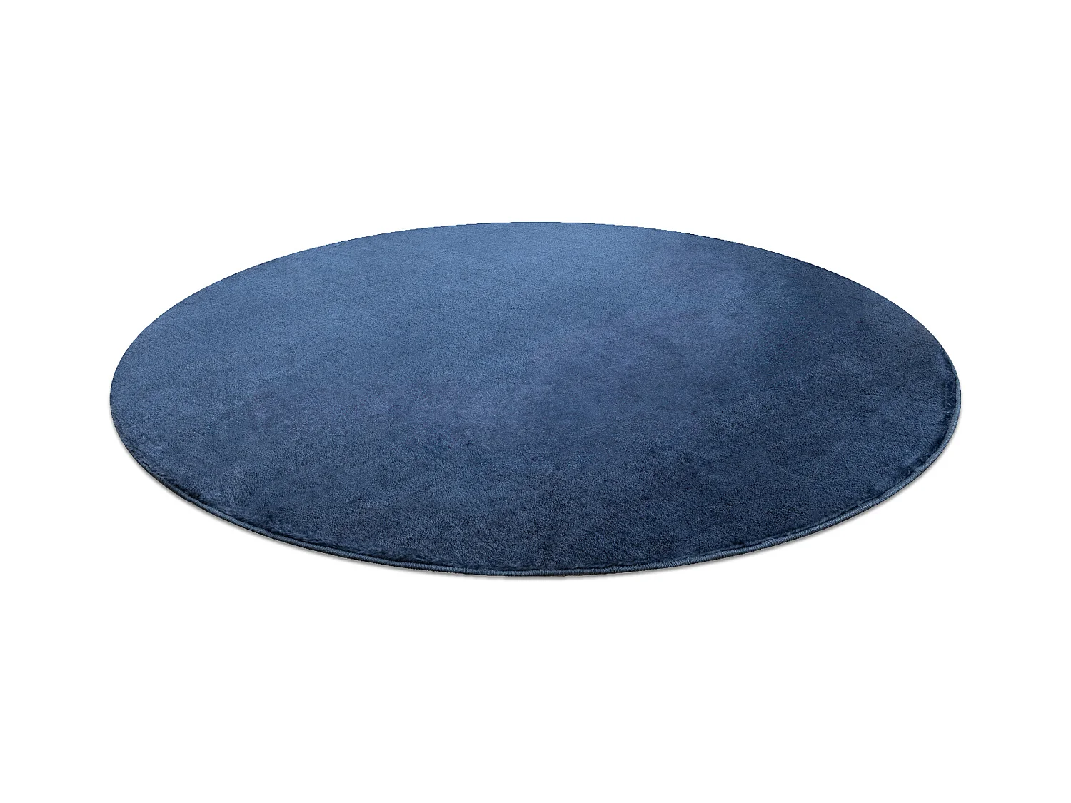 Tapijt VISCO cirkel donkerblauw 10 pluche, IMITATIE KONIJNEJ BONT cercle 120 cm