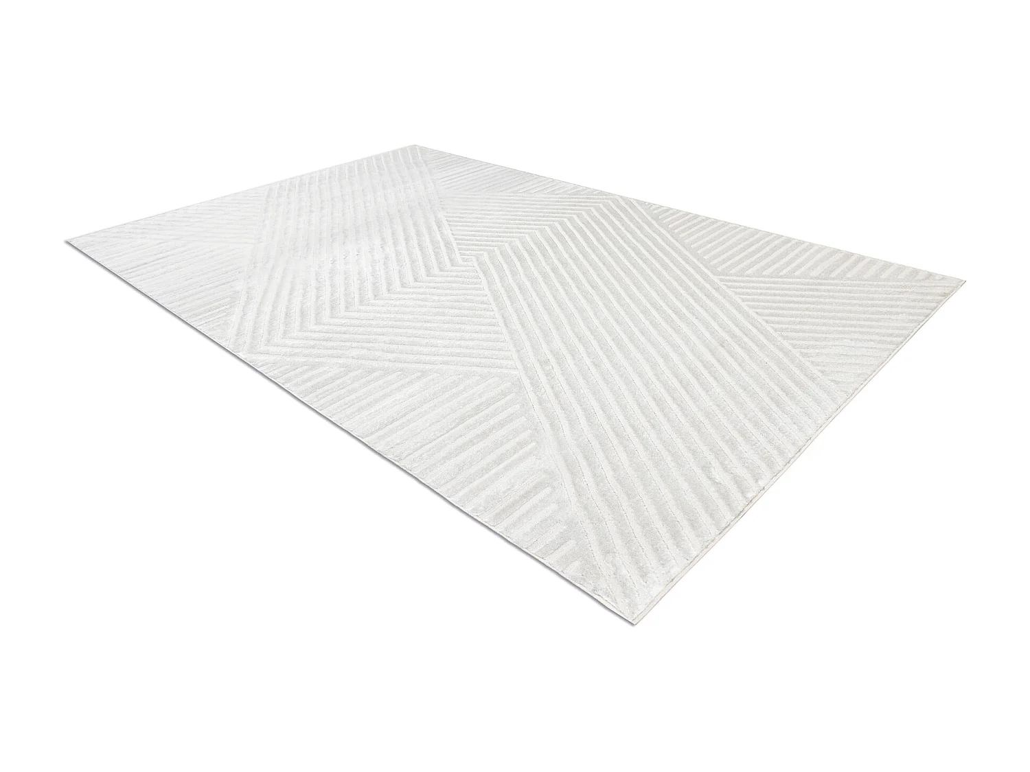 Alfombra BALANCE 1503 crema - Geométrico, estructural, glamour 140x190 cm