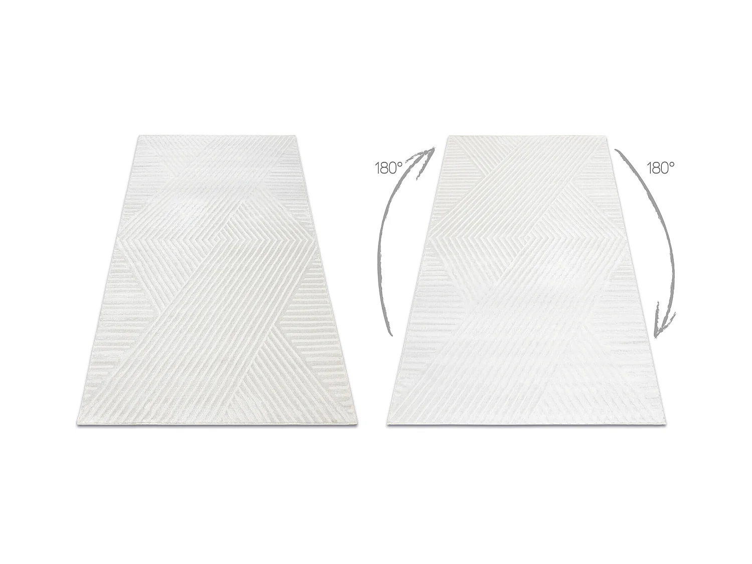 Tapis BALANCE 1503 crème - Géométrique, structurel, glamour 140x190 cm