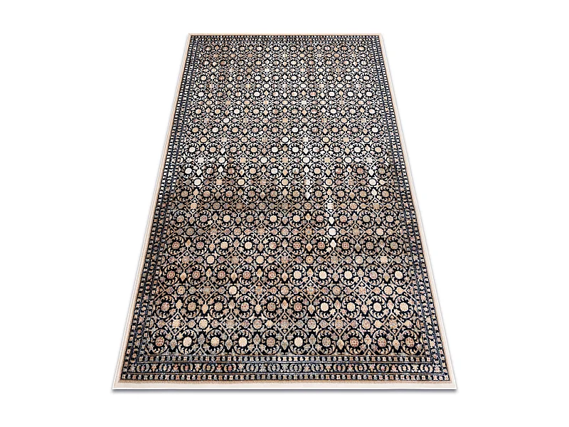 Teppich Wolle NAIN Ornament 1183/51033 dunkelblau / beige 120x170 cm