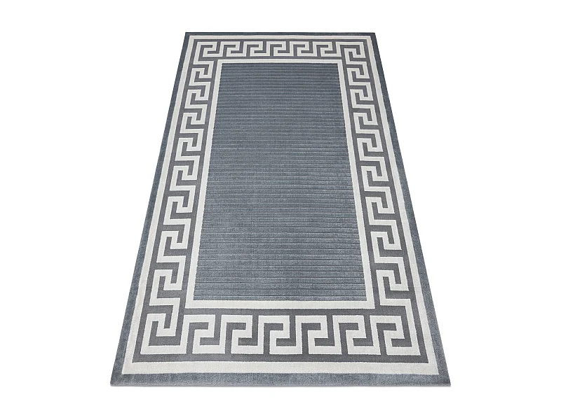 Tapis PEARL 51327F gris - Cadre, exclusivité grecque, structurel 192x290 cm