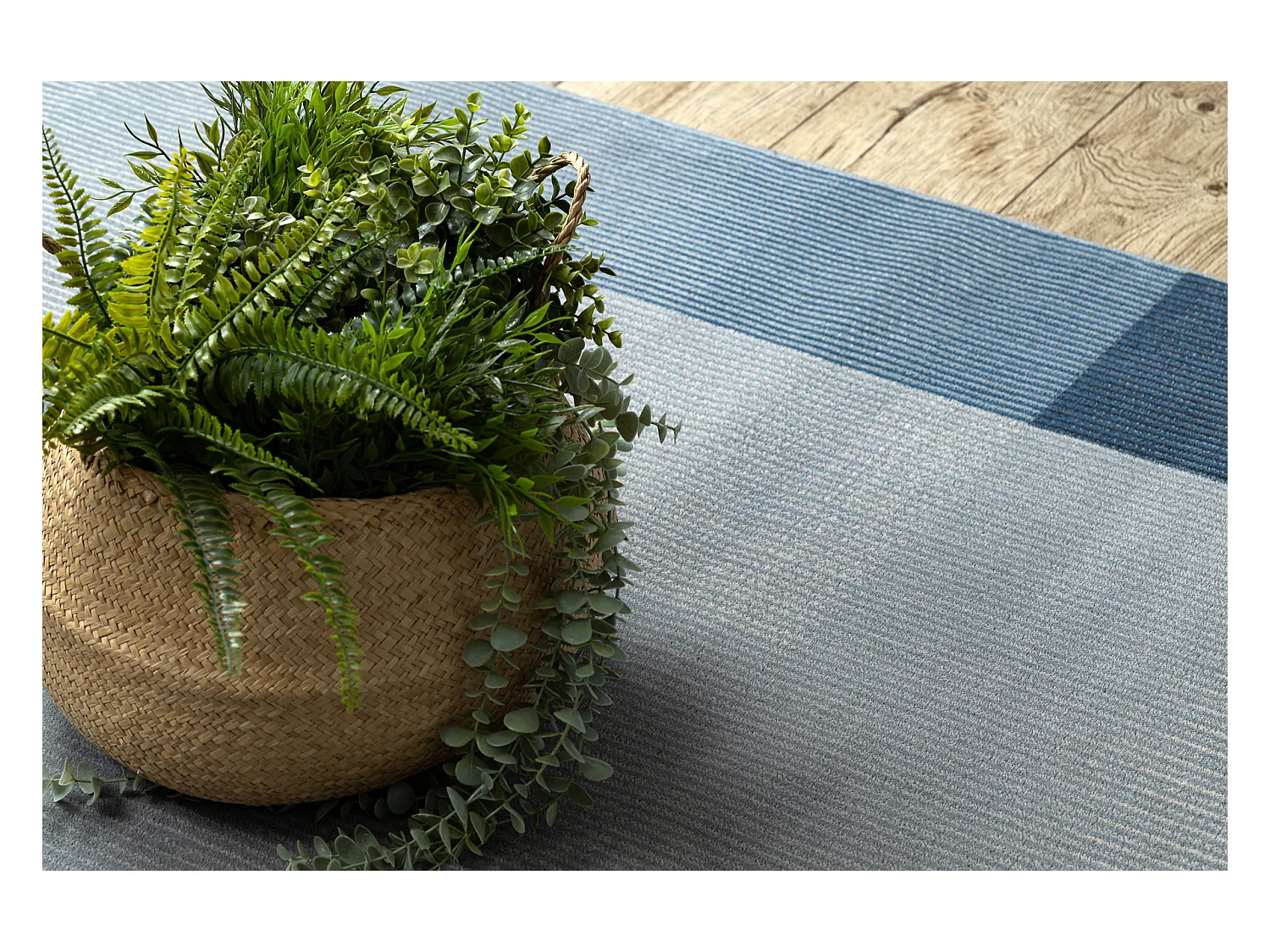 Tapijt NAIN Geometrisch 7710/51644 beige / blauw 80x150 cm