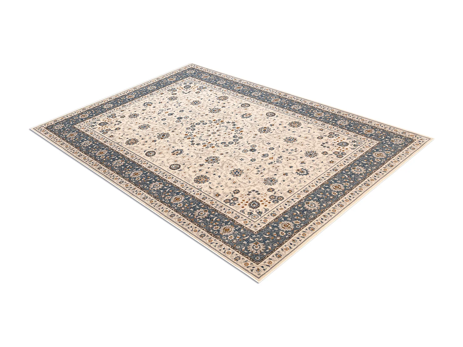Tapis NAIN Ornement, cadre, 7179/51643 beige / bleu 160x230 cm