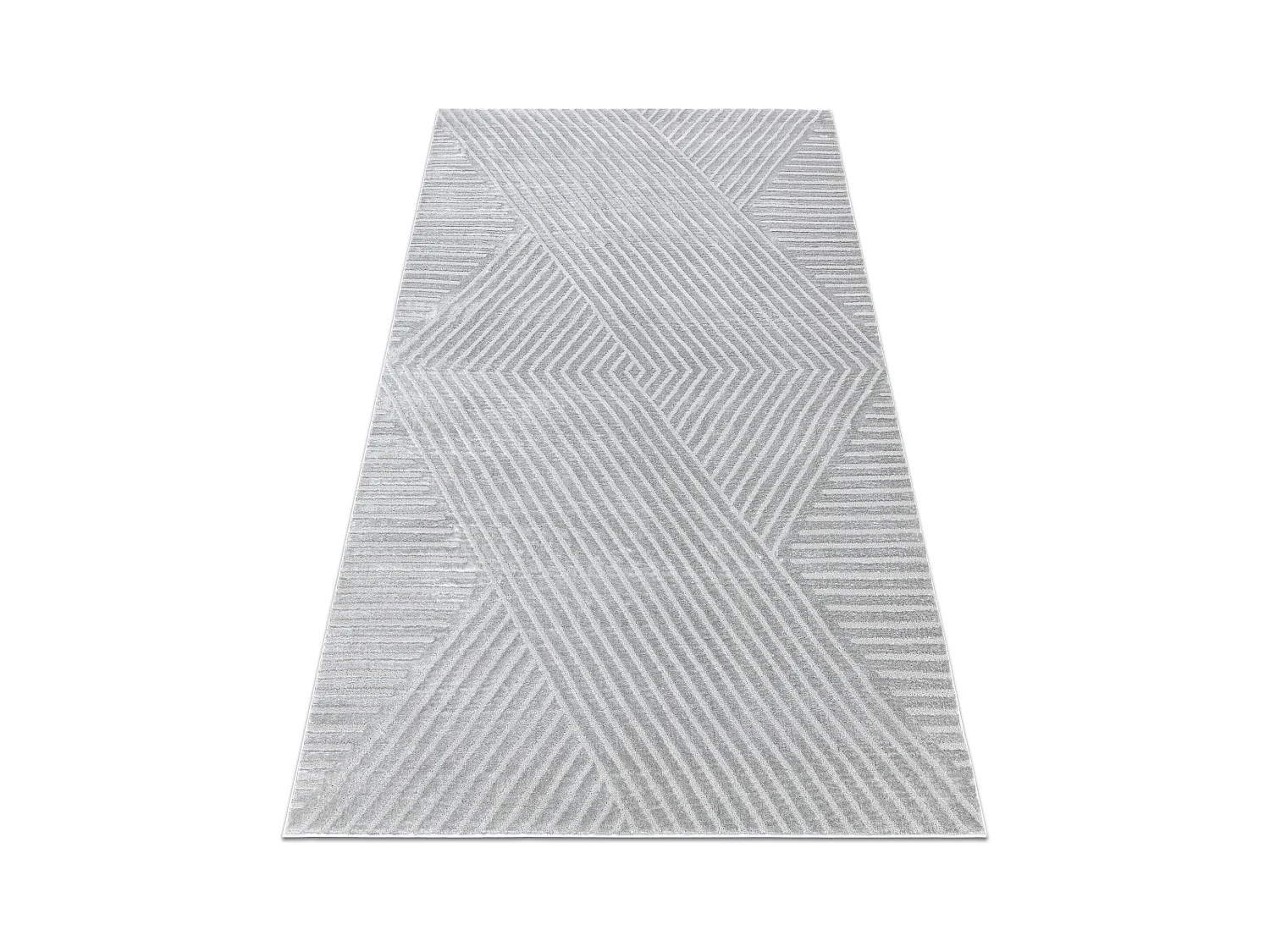 Teppich BALANCE 1503 grau - Geometrisch, strukturell, glamour 200x290 cm