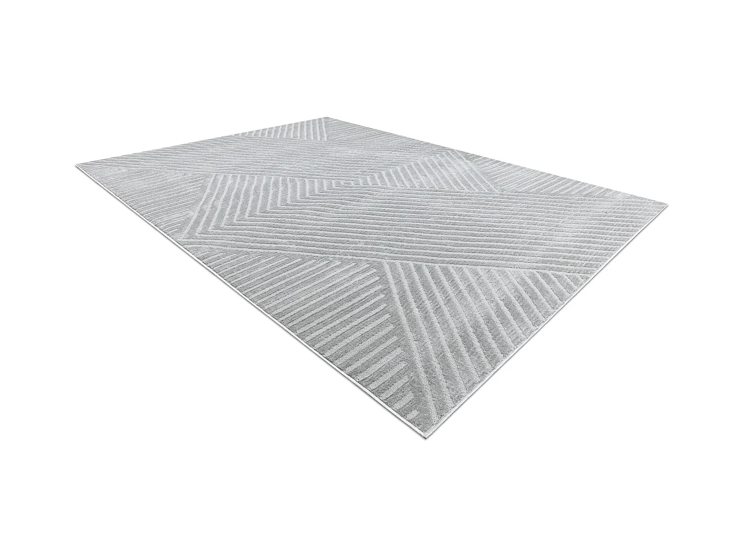 Teppich BALANCE 1503 grau - Geometrisch, strukturell, glamour 200x290 cm
