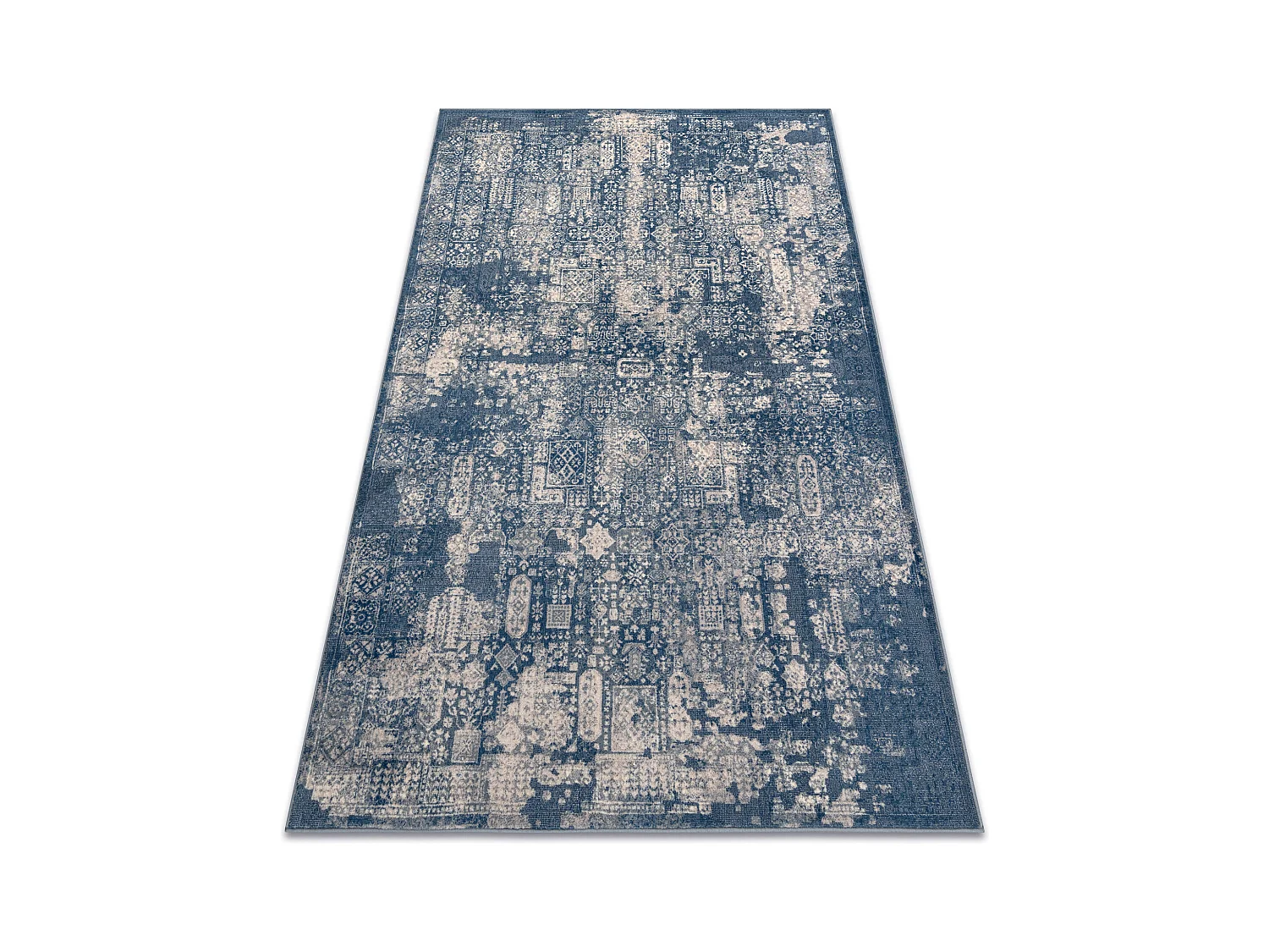 Tapis NAIN Ornement vintage 7591/51644 bleu foncé / beige 80x150 cm