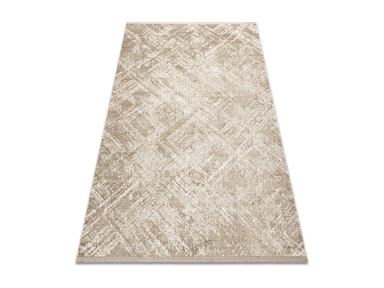 Moderner Teppich DUKE 51541 beige - Geometrisch, strukturiert, sehr we 140x190 cm
