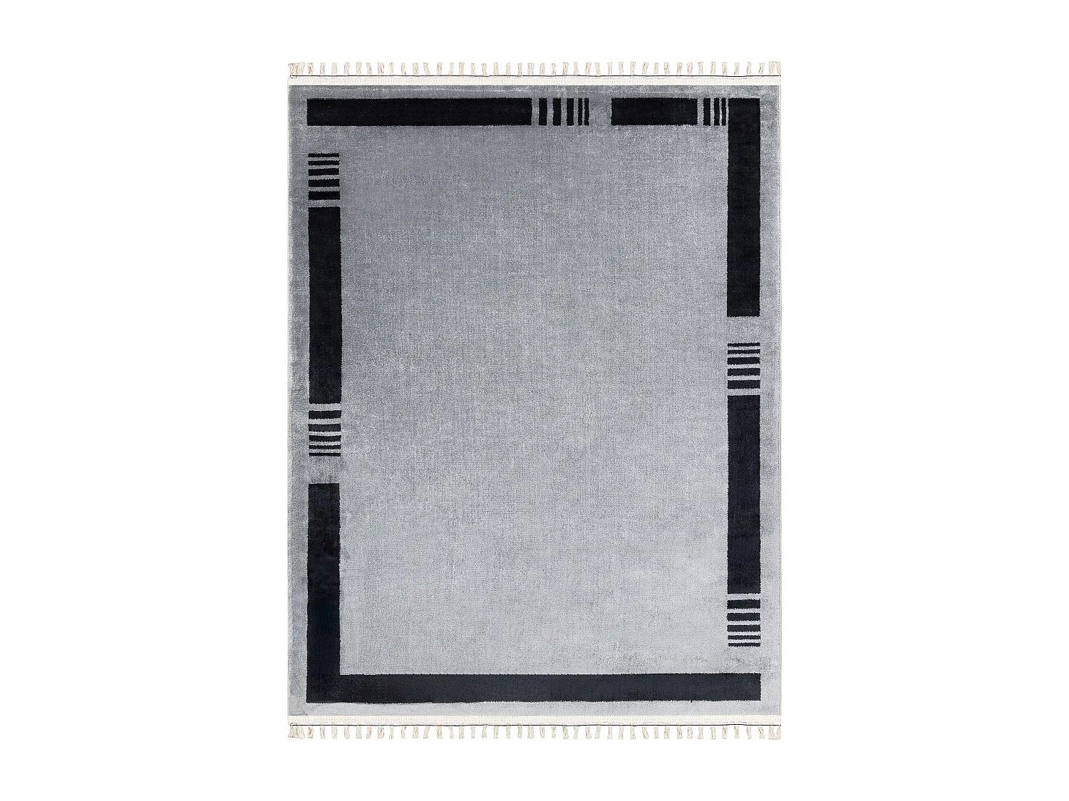 Teppich AMOUR 53113D grau - Rahmen, modern, elegant 196x290 cm