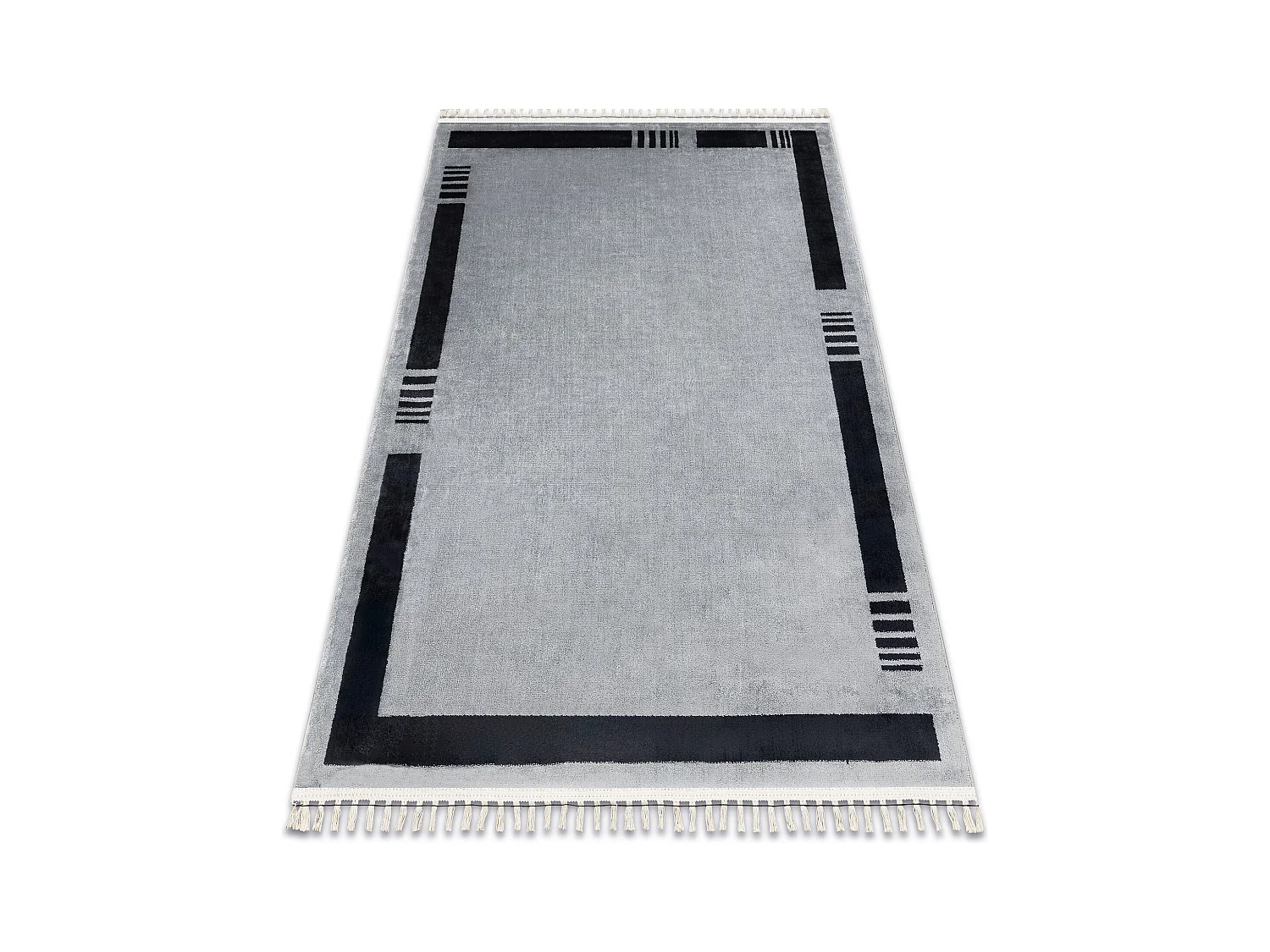 Tapis AMOUR 53113D gris - Cadre, moderne, élégant 196x290 cm