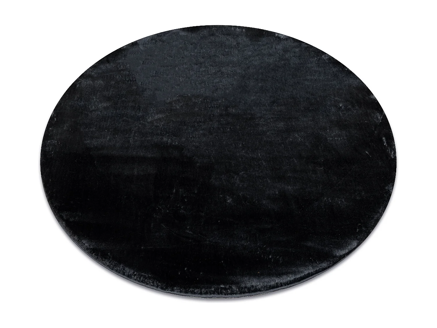 Tapis VISCO cercle gris foncé 5 peluche, IMITATION FOURRURE DE LAPIN cercle 160 cm