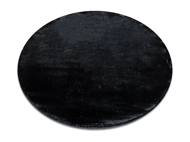 Tapis VISCO cercle gris foncé 5 peluche, IMITATION FOURRURE DE LAPIN cercle 160 cm