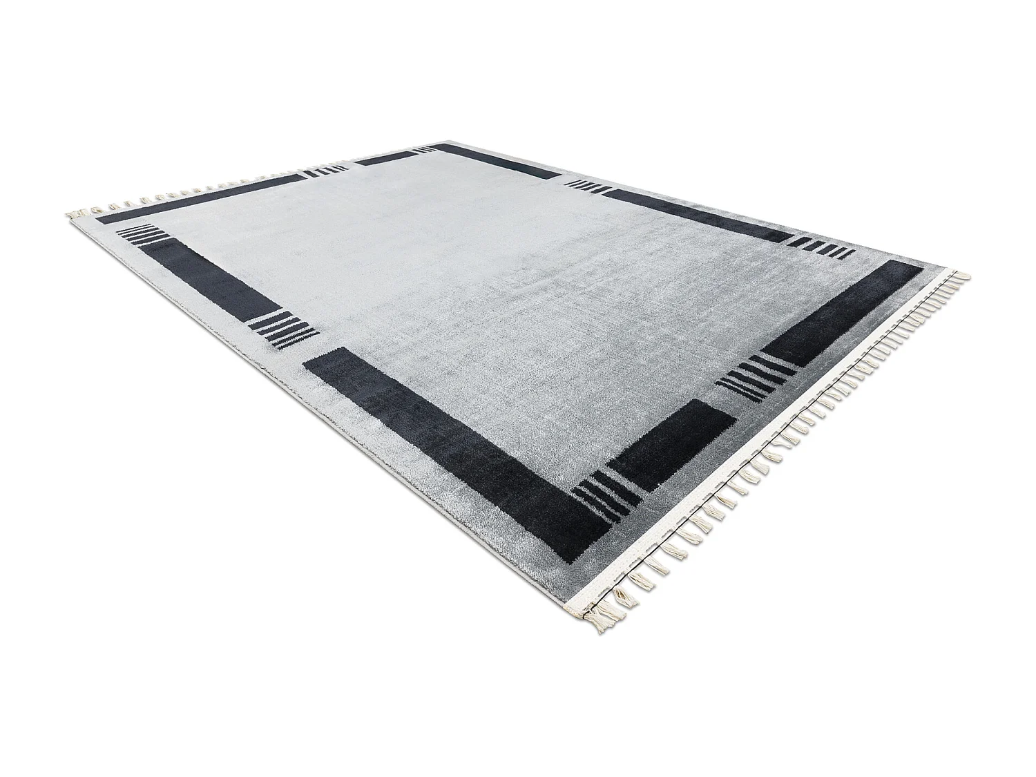 Tapis AMOUR 53113D gris - Cadre, moderne, élégant 98x300 cm