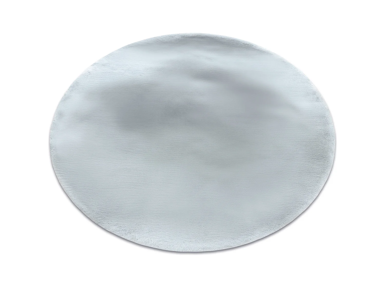 Tapis TEDDY NEW dream 47 cercle Shaggy argent très épais, en peluche cercle 160 cm