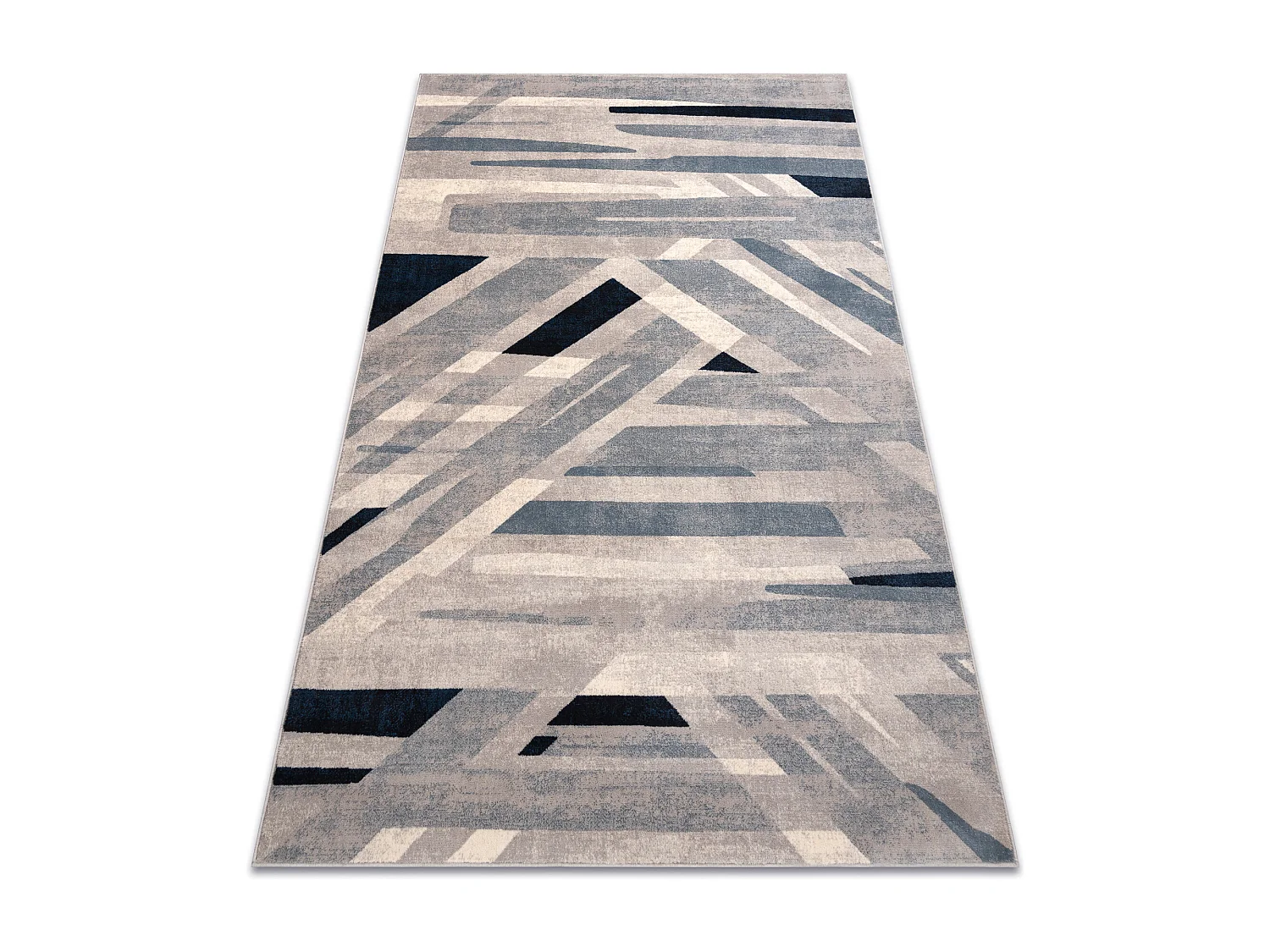 Teppich Wolle NAIN Geometrisch 7706/51655 beige / blau 200x300 cm