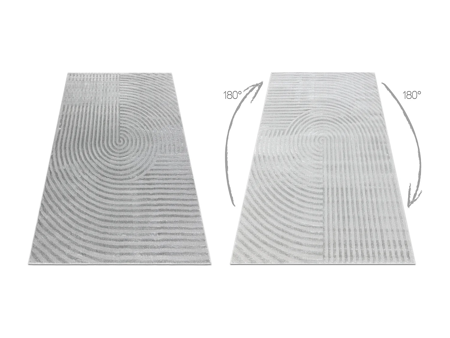 Tapis BALANCE 1921 gris - Géométrique, structurel, glamour 80x150 cm