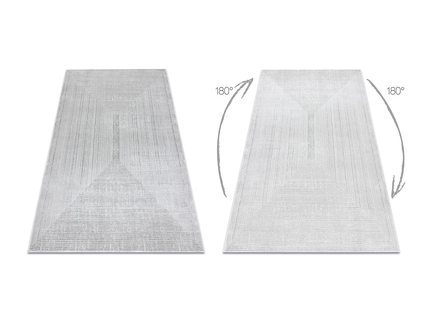 Tapijt BALANCE 8788 grijs - Geometrisch, structureel, glamour 140x190 cm