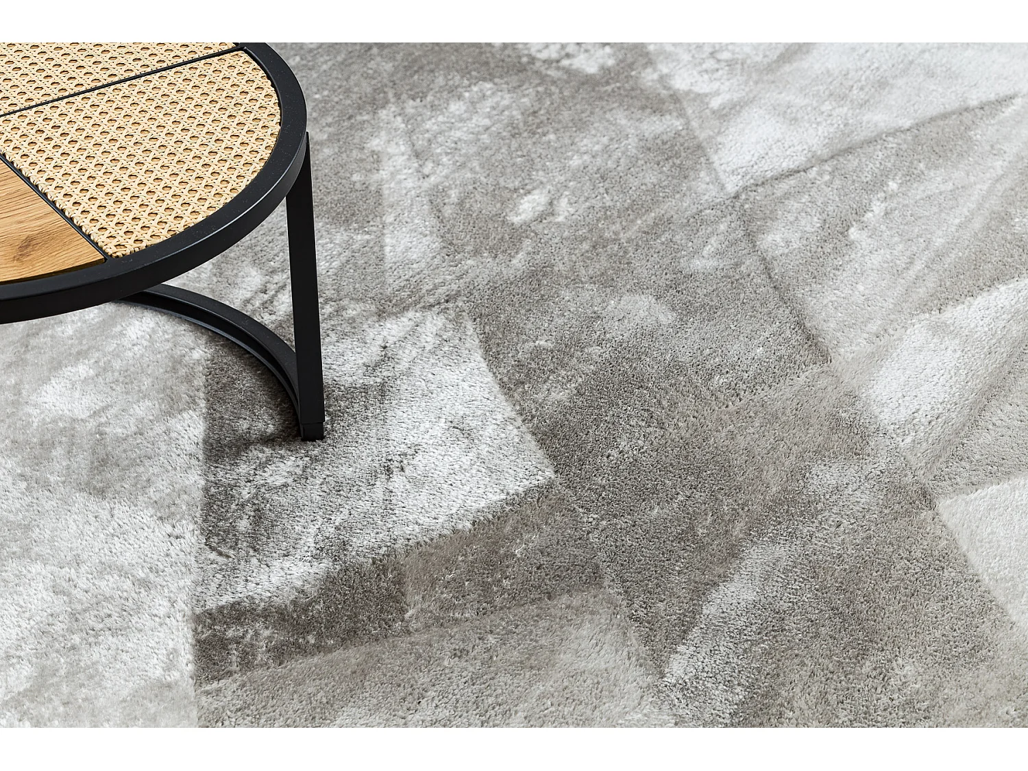 Teppich VISCO silber 3 Plüsch, IMITATION VON KANINCHENPELZ 120x170 cm