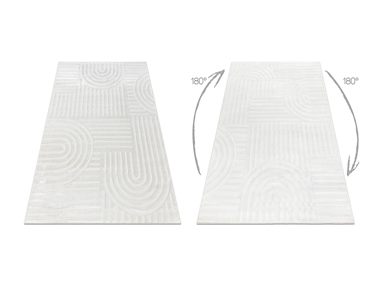 Tapis BALANCE 1918 crème - Géométrique, structurel, glamour 160x220 cm