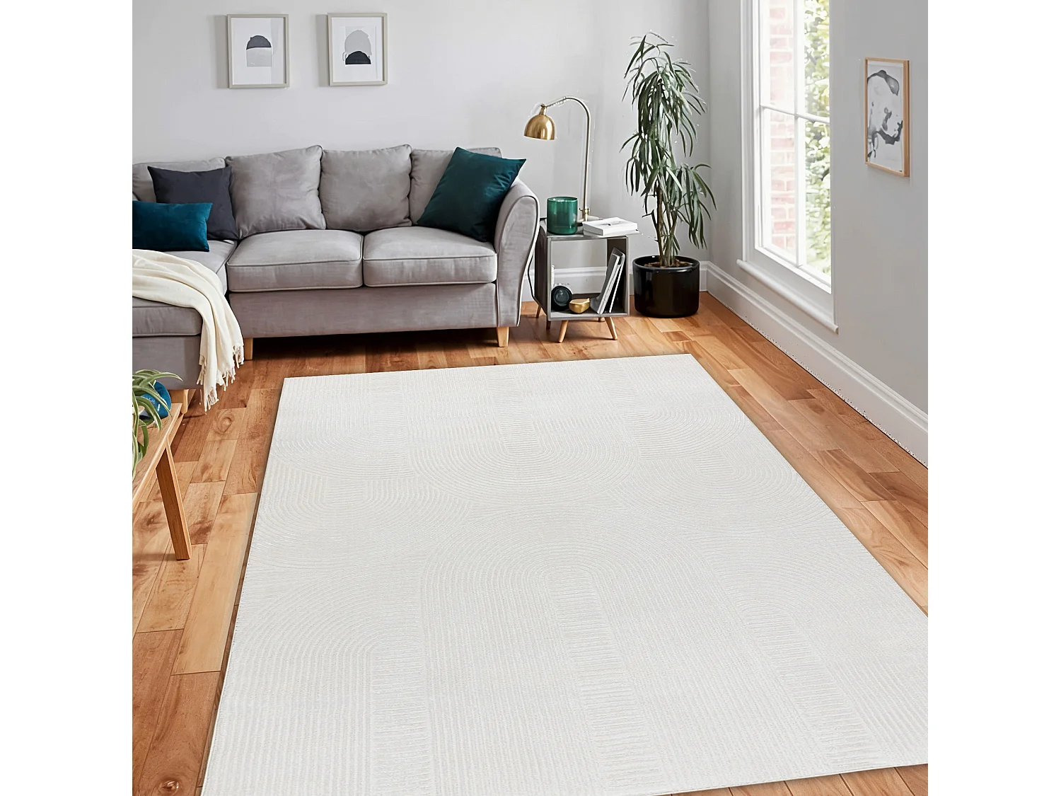 Tappeto BALANCE 9086 crema - Geometrico, strutturale, glamour 140x190 cm