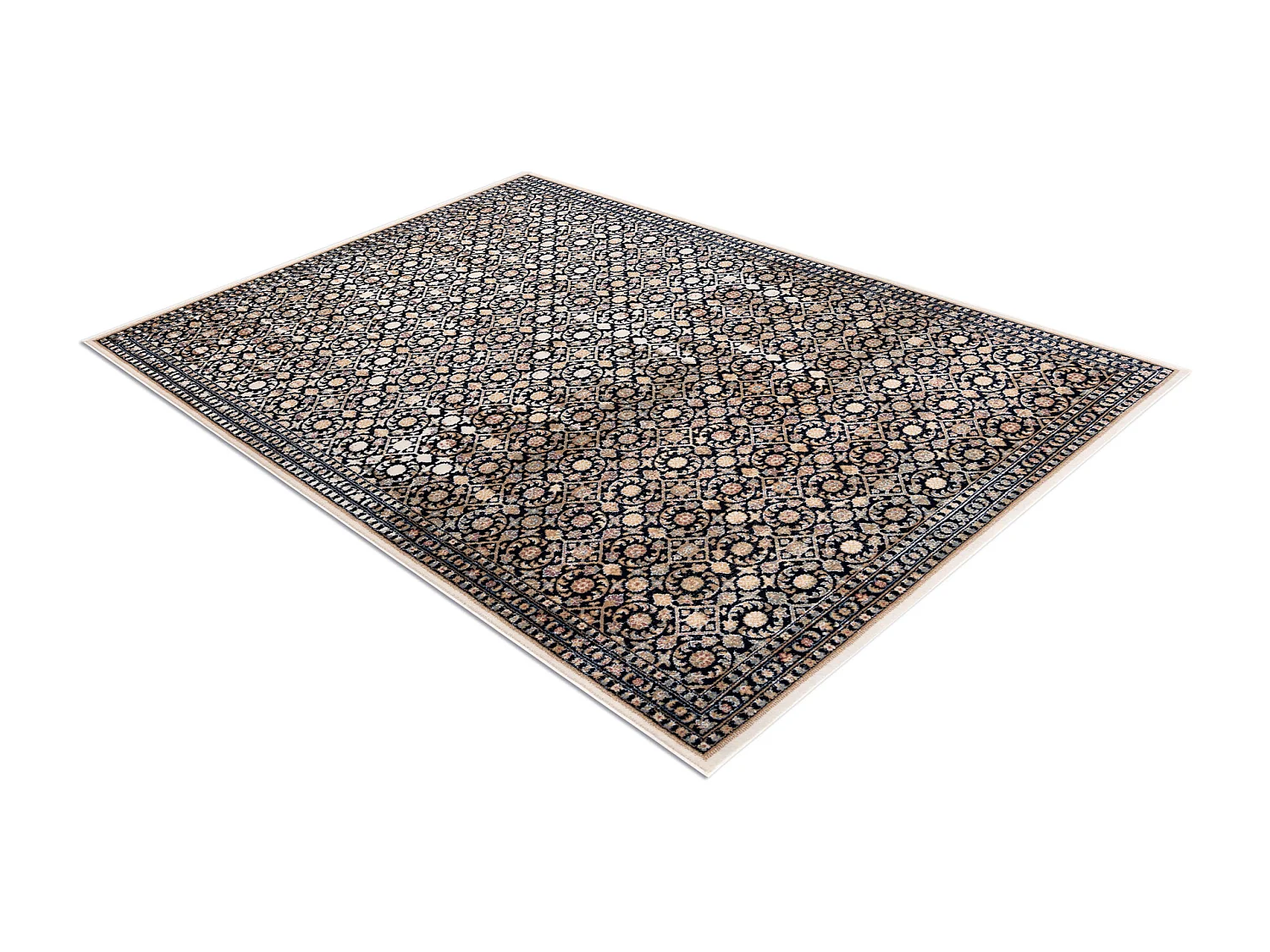 Tapis NAIN Ornement 1183/51033 bleu foncé / beige 80x150 cm